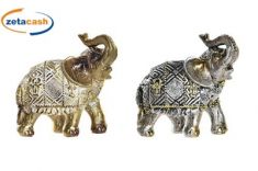 ELEFANTE DECORATIVO RESINA 9X5XH9 CM COL ASS