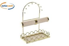 PORTA GIOIELLI METALLO DORATO 25X14XH31 CM