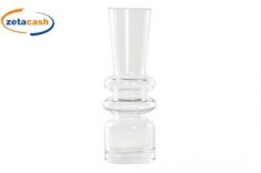 VASO IN VETRO TRASPARENTE 7 X7 X 21 CM