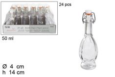 BOTTIGLIA VETRO BOMBATA 50 ML