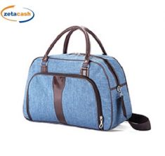 BORSA DA VIAGGIO POLIESTERE COL ASS H28X46X17 TASCHE ZIP