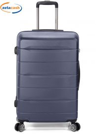 TROLLEY BLU CON 4 RUOTE