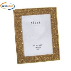 CORNICE PORTAFOTO RESINA GOCCE ORO 10X15CM