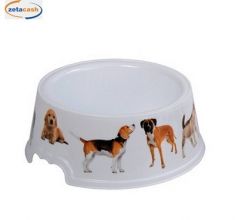 CIOTOLA ROTONDA IN PLASTICA PER CANI 400 ML