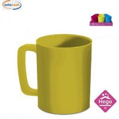 TAZZA IN PLASTICA CON MANICO 400 ML COL ASS