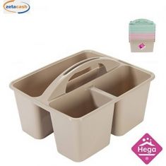 CESTINO MULTIUSO PLASTICA CON 3 COMPARTI COL ASS