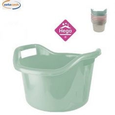 BACINELLA ROTONDA CON MANICI LATERALI 6 LT COL ASS