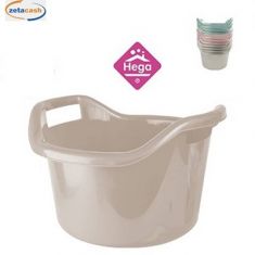 BACINELLA ROTONDA CON MANICI LATERALI 14 LT COL ASS