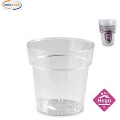 VASO FIORI PLASTICA TRASPARENTE D20XH20 CM