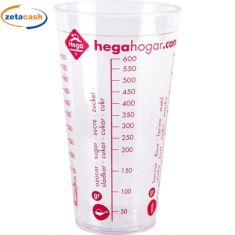 BICCHIERE BUBBLE GRADUATO IN PLASTICA 0,75 L.