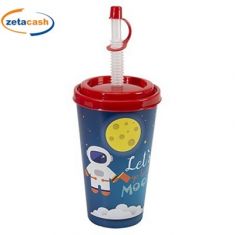 BICCHIERE CON CANNUCCIA E TAPPO 0.56 LT