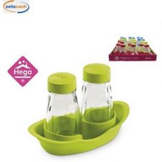 SET SALIERA E PEPIERA CON VASCHETTA COL ASS