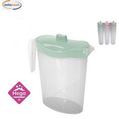 CARAFFA OVALE CON COPERCHIO 1.5 LT COL ASS