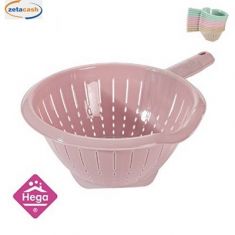 SCOLAVERDURE PLASTICA CON MANICO D 27 CM COL ASS