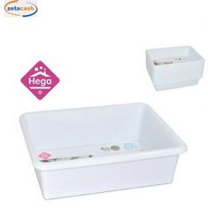 VASCHETTA CUCINA QUADRATA 4 LT BIANCO 28X34 CM