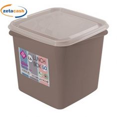 CONTENITORE IN PLASTICA CON COPERCHIO TRASPARENTE LT 2,6