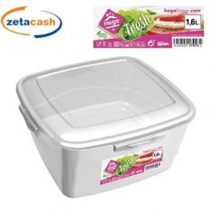 CONTENITORE LONDON PLASTICA QUADRATO 1,6 L.