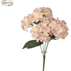 MAZZETTINO 5 ORTENSIE MALVA 42 CM