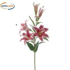 STELO CON 5 GIGLI FUCSIA H 102 CM