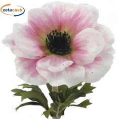 PAPAVERO ROSA H 54 CM