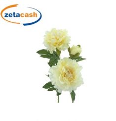 STELO 3 PEONIE COLORE GIALLO H 65 CM