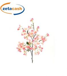 RAMO CON FIORI DI CILIEGIO COLORE ROSA CHIARO H 1.05 MT