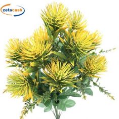 MAZZETTINO DI FIORI DI CARTAMO GIALLO DIAM 5 X H 45 CM