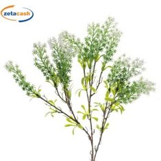 MAZZETTINO FIORI DI SAPONARIA BIANCHI H 77 CM