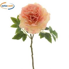 STELO PEONIA SALMONE H 60 CM D 14 CM