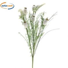 MAZZETTINO SILVESTRE POPPY CREMA CON 5 FIORI