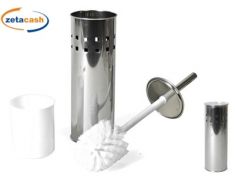 SCOPINO BAGNO OSMA METALLO 10XH38CM COL ASS