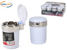 POSACENERE BICCHIERE BIANCO CON LUCE