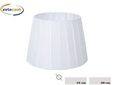 PARALUME IN TESSUTO BIANCO DIAM 20XH15 CM