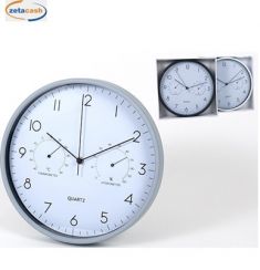 OROLOGIO ROTONDO DA PARETE METEREOLOGICO D30CM COL ASS