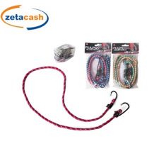 CORDA ELASTICA CON GANCI 80 CM 2 PEZZI
