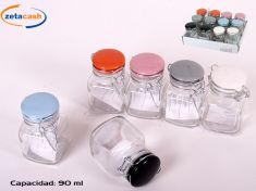 BARATTOLINO IN VETRO CON CHIUSURA ERMETICA