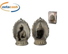 BUDDHA NELLA GROTTA IN RESINA CM 24X16