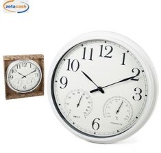 OROLOGIO ROTONDO DA PARETE METEREOLOGICO D33CM BIANCO