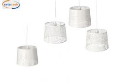 LAMPADA A SOSPENSIONE METALLO BIANCO 35XH25 CM FANT ASS