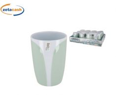 BICCHIERE BAGNO NAPOLI 350 ML VERDE/BIANCO