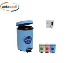 PATTUMIERA DA BAGNO IN METALLO 3 LT