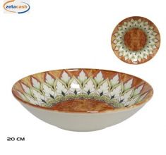 PIATTO FONDO CERAMICA DECORATA D20 CM