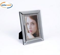 PORTAFOTO IN VETRO CON FILO STRASS 15 X 20 CM