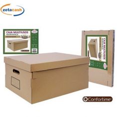 CONTENITORE IN CART MULTIUSO MARRONE 45X35XH20 CM