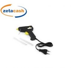 PISTOLA COLLA A CALDO SILICONE CON 2 RICARICHE CM 11X11