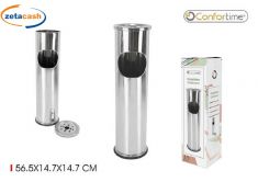 BIDONE CON POSACENERE 57 CM