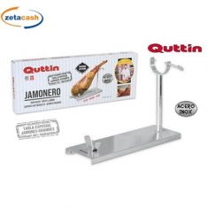 PORTA PROSCIUTTO IN ACCIAIO INOX QUTTIN 49.5X16.5 CM