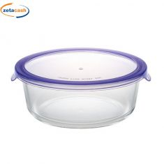 CONTENITORE IN VETRO TONDO CON COPERCHIO LT 1 DIAM 18 CM