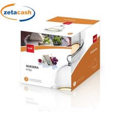 ALZATINA MINI CON BASE ARANCIONE E COPERCHIO IN VETRO CM 9.6