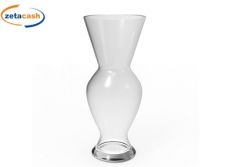 VASO FIORI IN VETRO TRASPARENTE MODELLO PANDORA H 30 CM